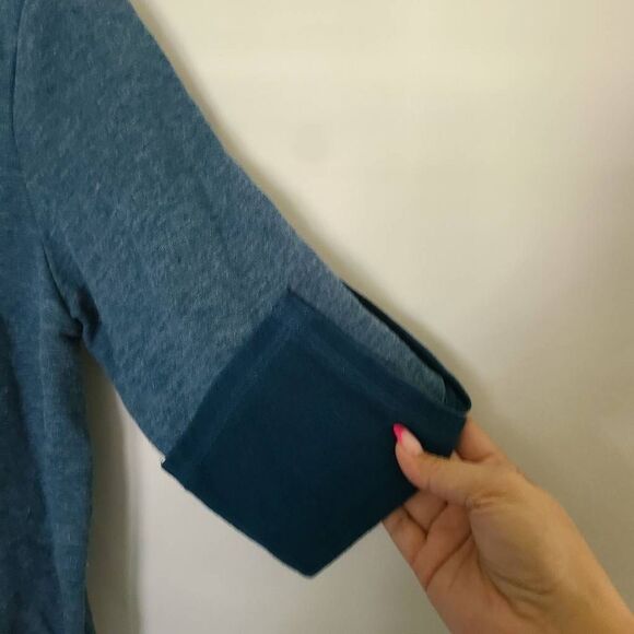 Habitat Clothes Teal‎ Asymmetrical Pullover Top sz Medium - Picture 3 of 7